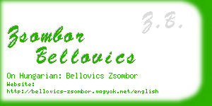 zsombor bellovics business card